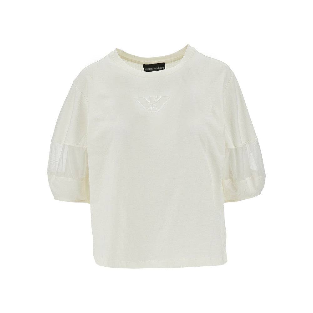 supima cotton t-shirt with mesh inserts