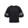 supima cotton t-shirt with mesh inserts