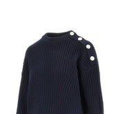 EMPORIO ARMANI S cotton sweater with shoulder buttons