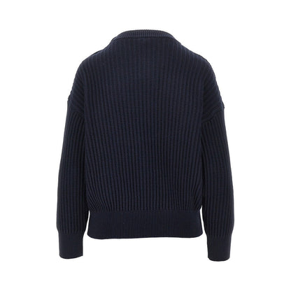 EMPORIO ARMANI S cotton sweater with shoulder buttons