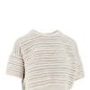 openworked knit top