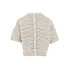 openworked knit top