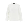 knitted top with batwing sleeves