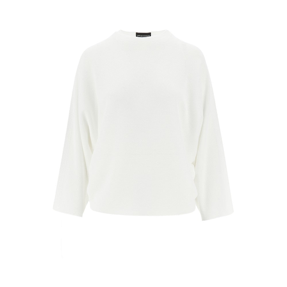 EMPORIO ARMANI M knitted top with batwing sleeves