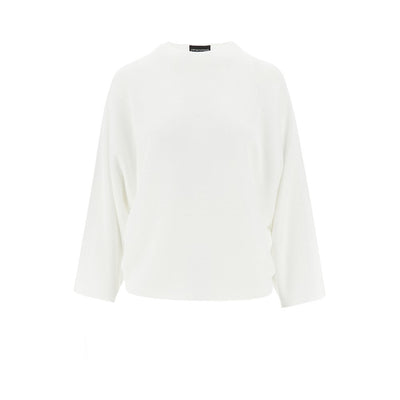 knitted top with batwing sleeves