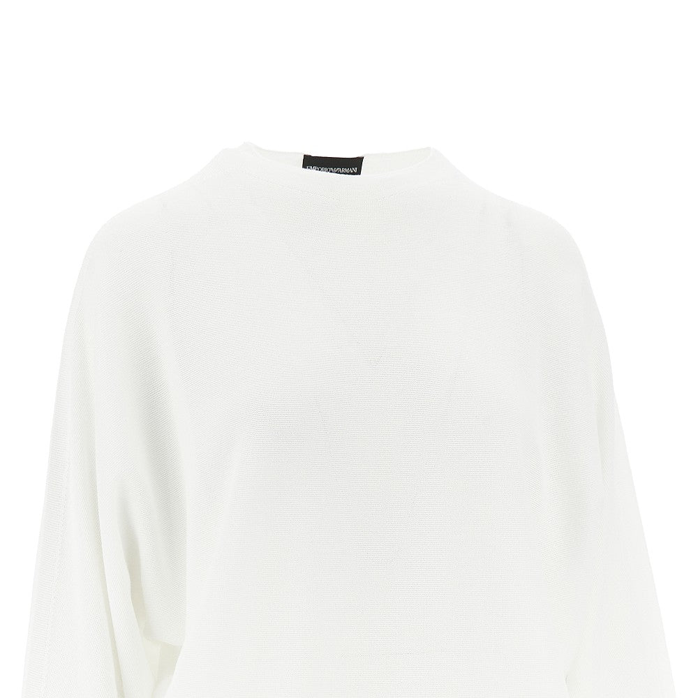 EMPORIO ARMANI M knitted top with batwing sleeves