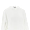 knitted top with batwing sleeves