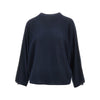 knitted top with batwing sleeves
