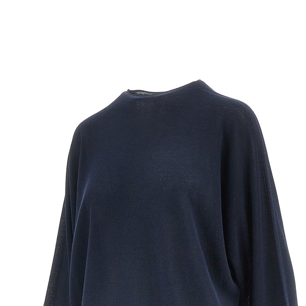 EMPORIO ARMANI L knitted top with batwing sleeves