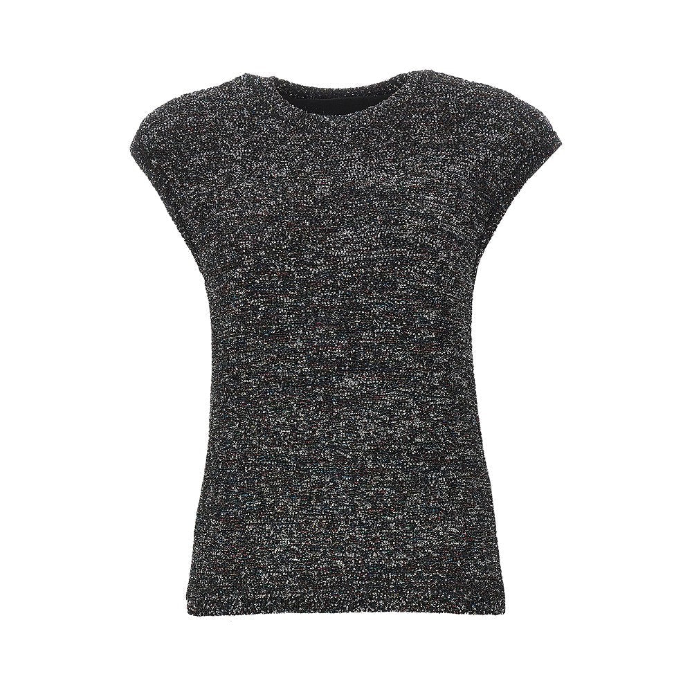 sequinned knit top