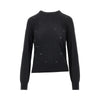 strass eagle motif wool sweater