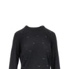 strass eagle motif wool sweater
