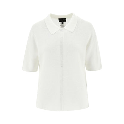 EMPORIO ARMANI M links knit polo shirt