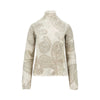 knitted sweater with paisley print