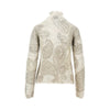 knitted sweater with paisley print