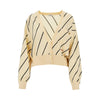 knitted cardigan with logo embroidery
