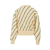 knitted cardigan with logo embroidery