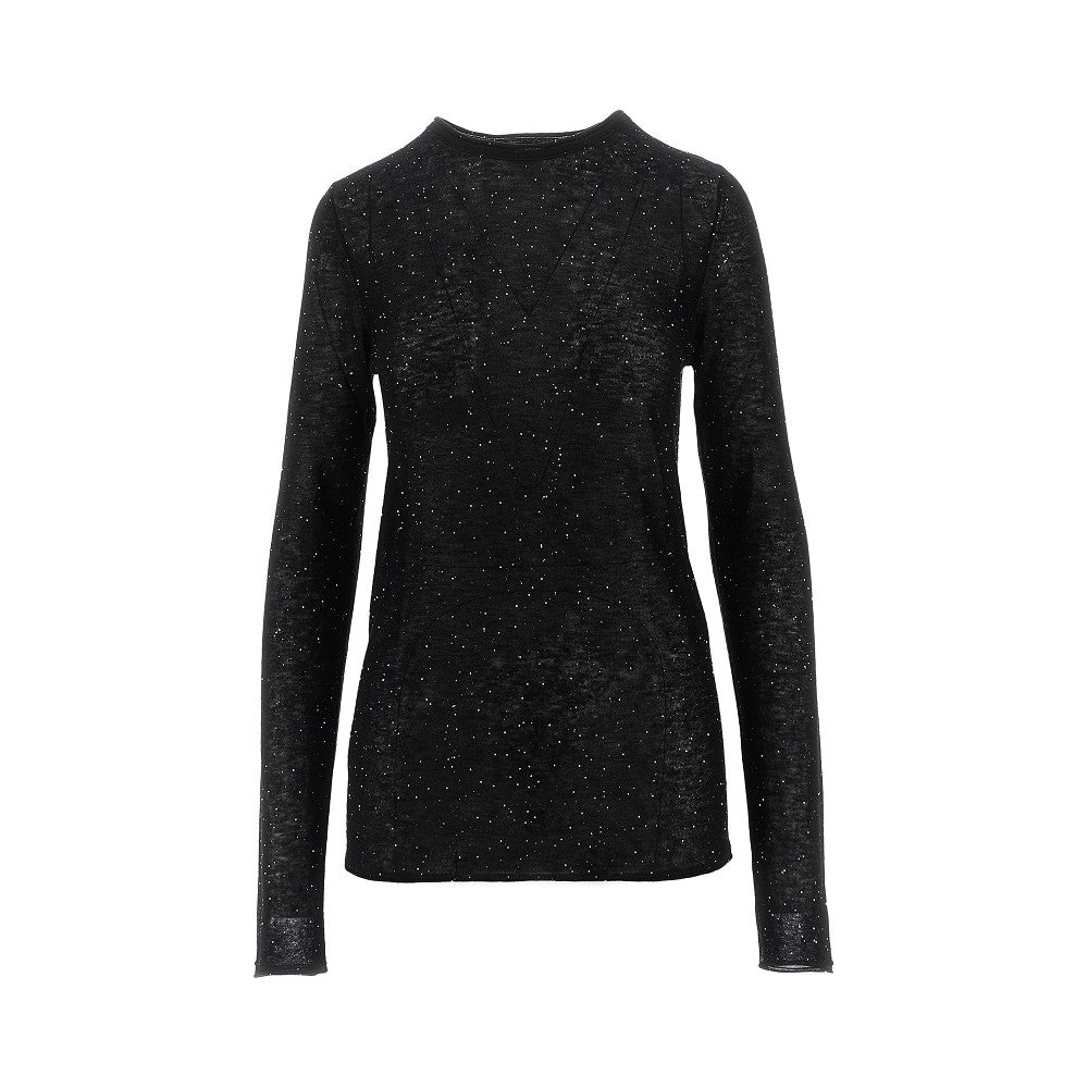 PINKO S sequinned knitted top