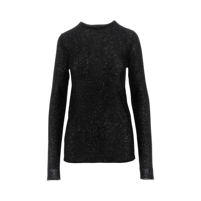 PINKO S sequinned knitted top