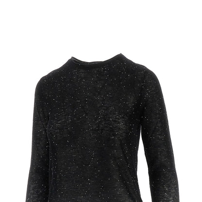 PINKO S sequinned knitted top
