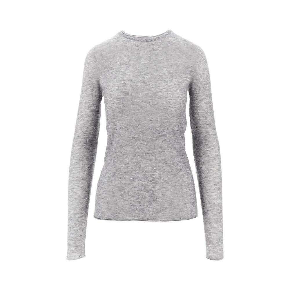 PINKO M sequinned knitted top