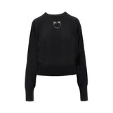 PINKO XS knitted sweater with love birds logo