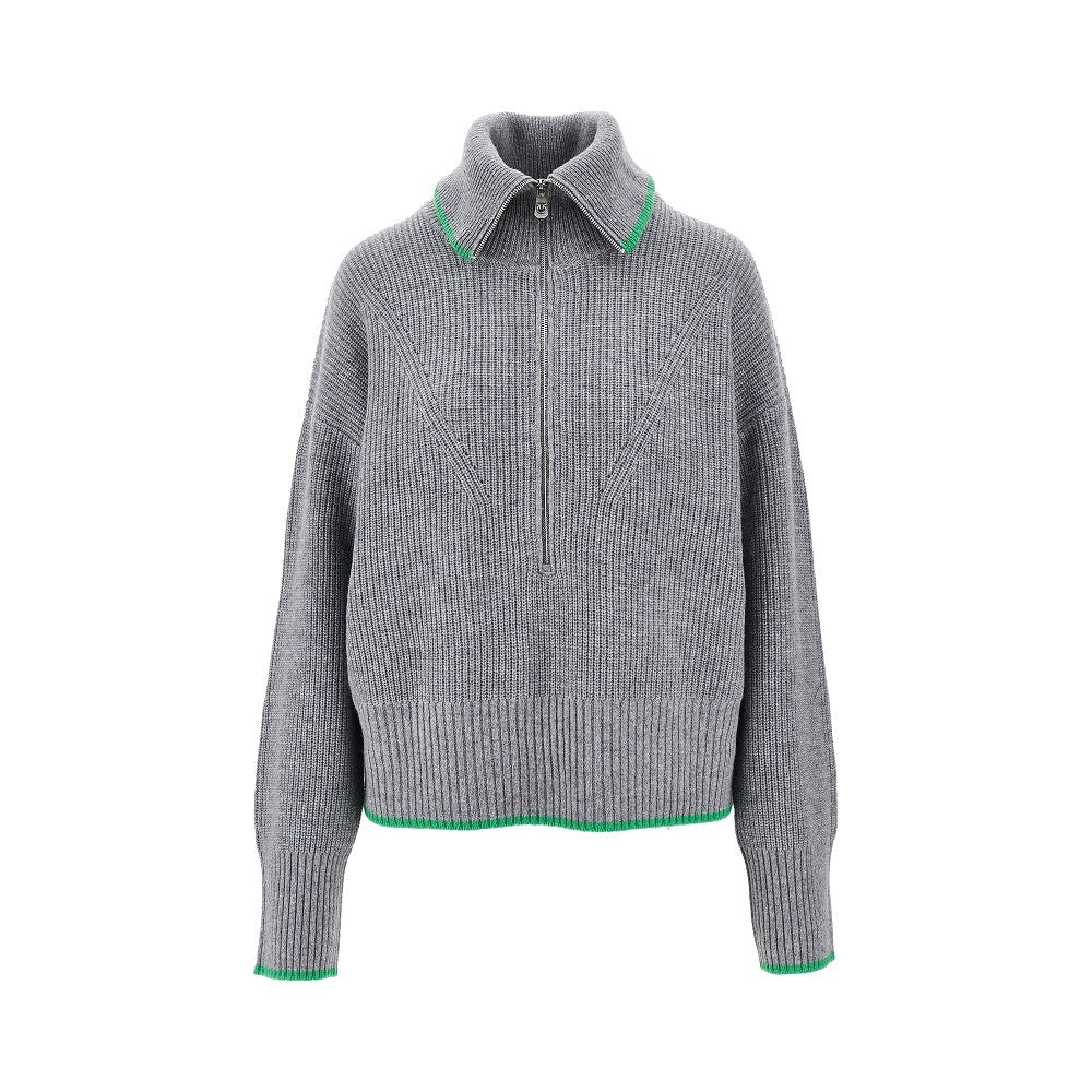 PINKO XS wool and cashmere half-zip sweater