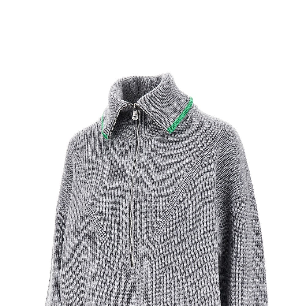 PINKO XS wool and cashmere half-zip sweater