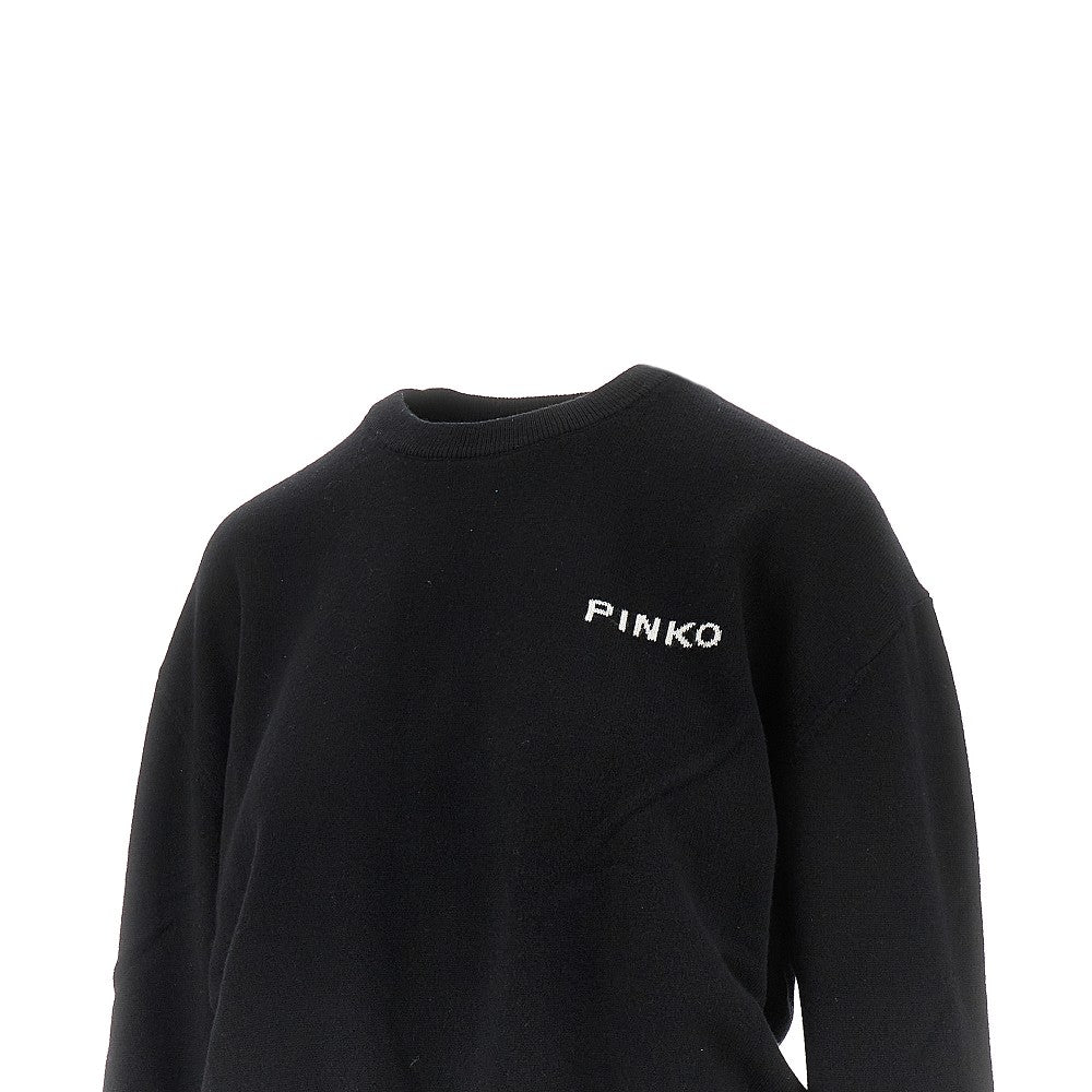 PINKO XS wool and cashmere sweater with logo