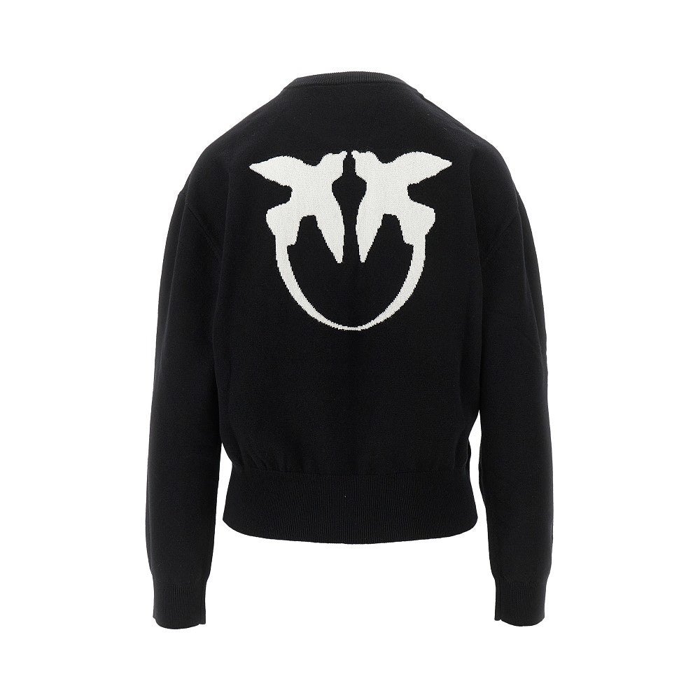 PINKO XS wool and cashmere sweater with logo
