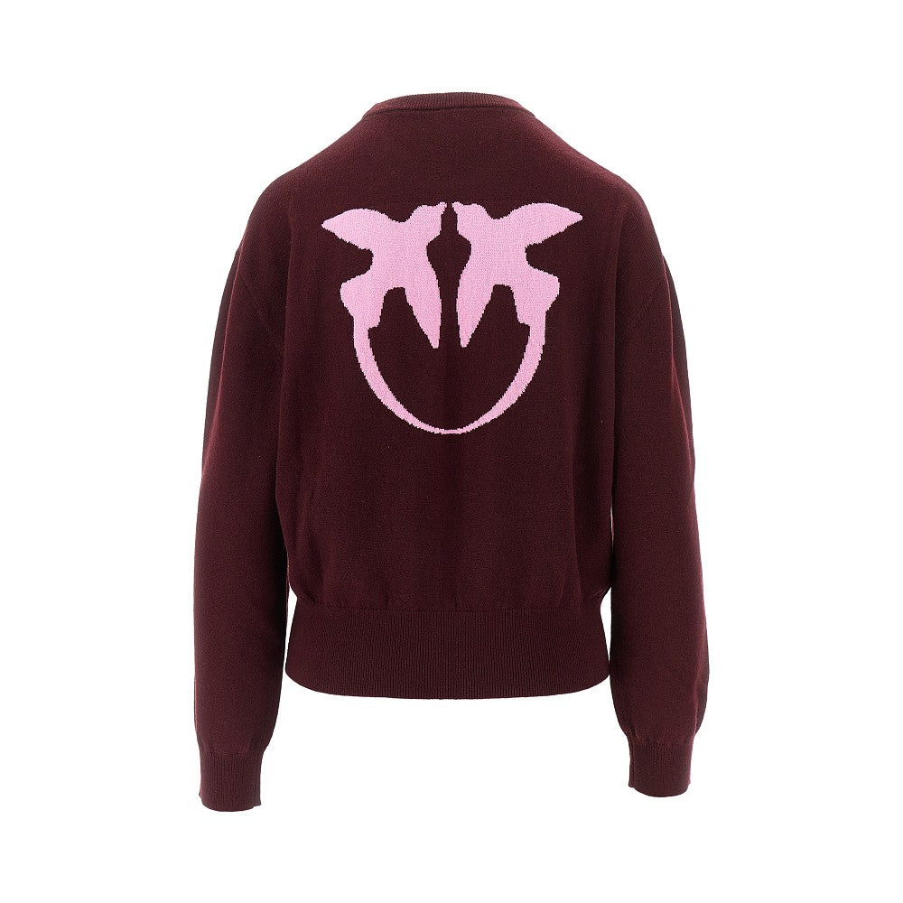 PINKO XS wool and cashmere sweater with logo