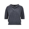 cashmere and wool knitted top