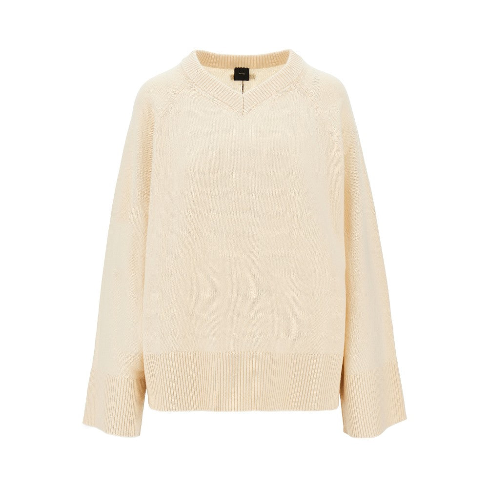 PINKO XS wool and cashmere v-neck sweater