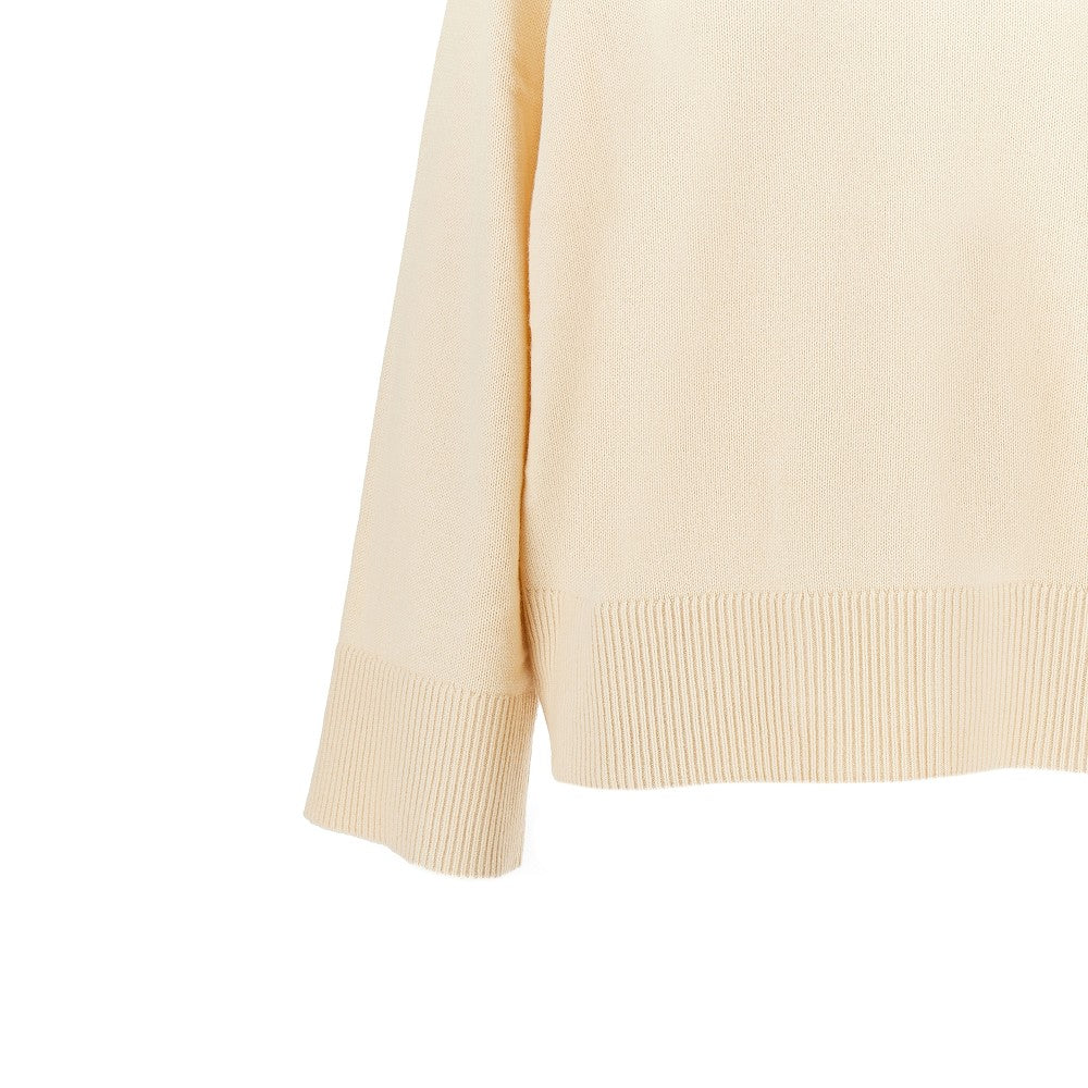 wool and cashmere v-neck sweater