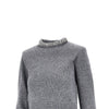 knitted crewneck sweater with crystals