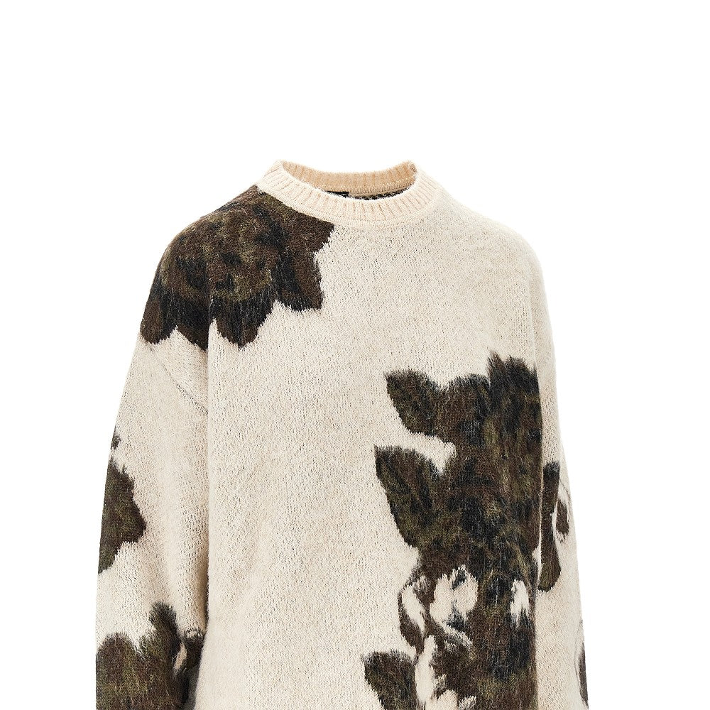 PINKO XS jacquard wool and alpaca blend sweater
