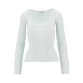 COURREGES S heritage ribbed knit top