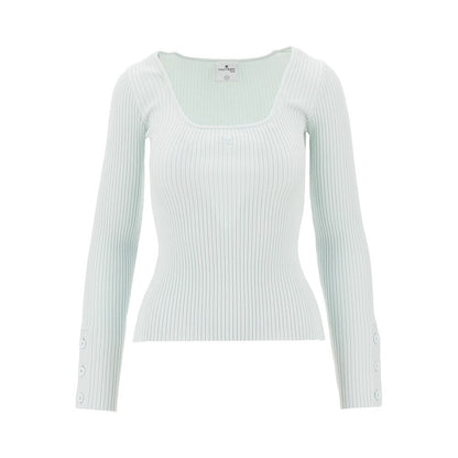 COURREGES S heritage ribbed knit top