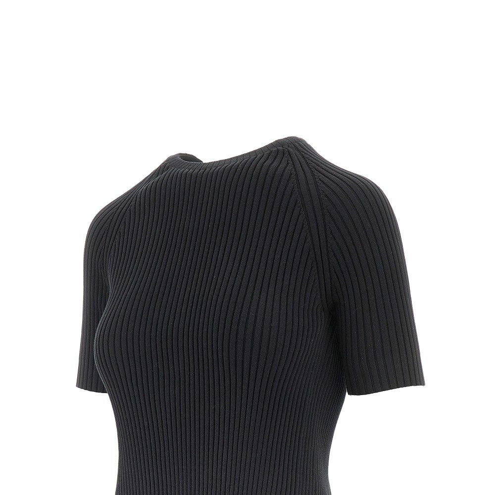 TORY BURCH L ribbed top with back lacing