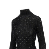 RABANNE L studded wool turtleneck top