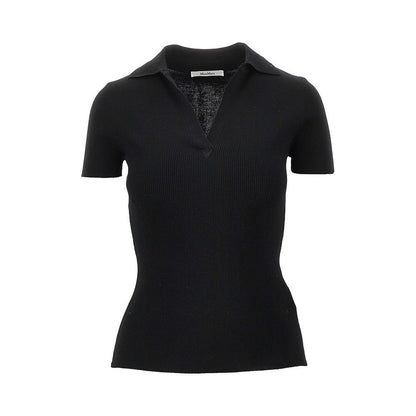 MAX MARA M ribbed wool polo shirt