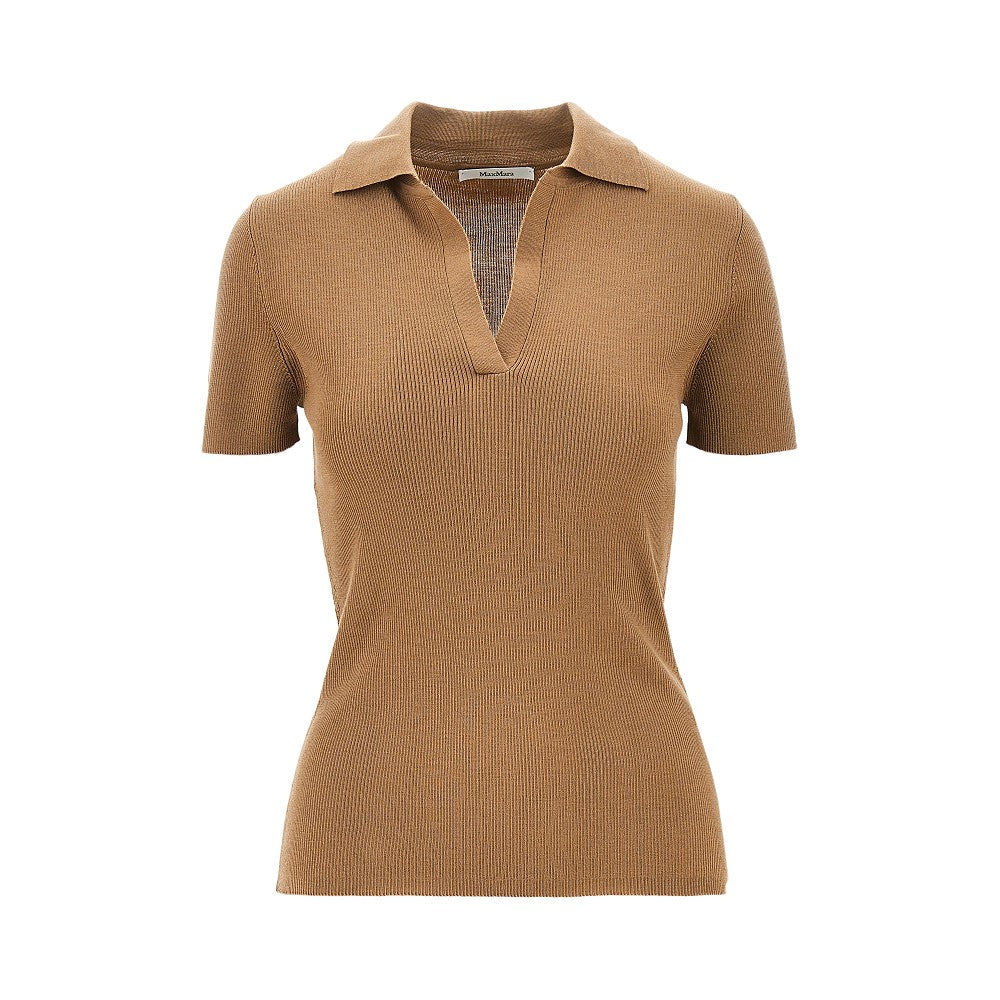MAX MARA L ribbed wool polo shirt