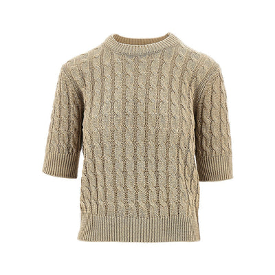 linen cable knit sweater