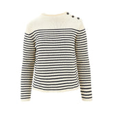 MAX MARA WEEKEND L striped cotton-blend sweater