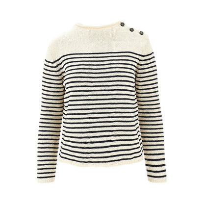 MAX MARA WEEKEND L striped cotton-blend sweater
