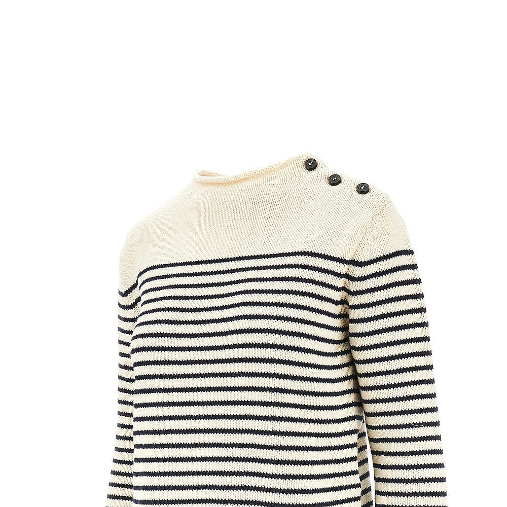 MAX MARA WEEKEND L striped cotton-blend sweater