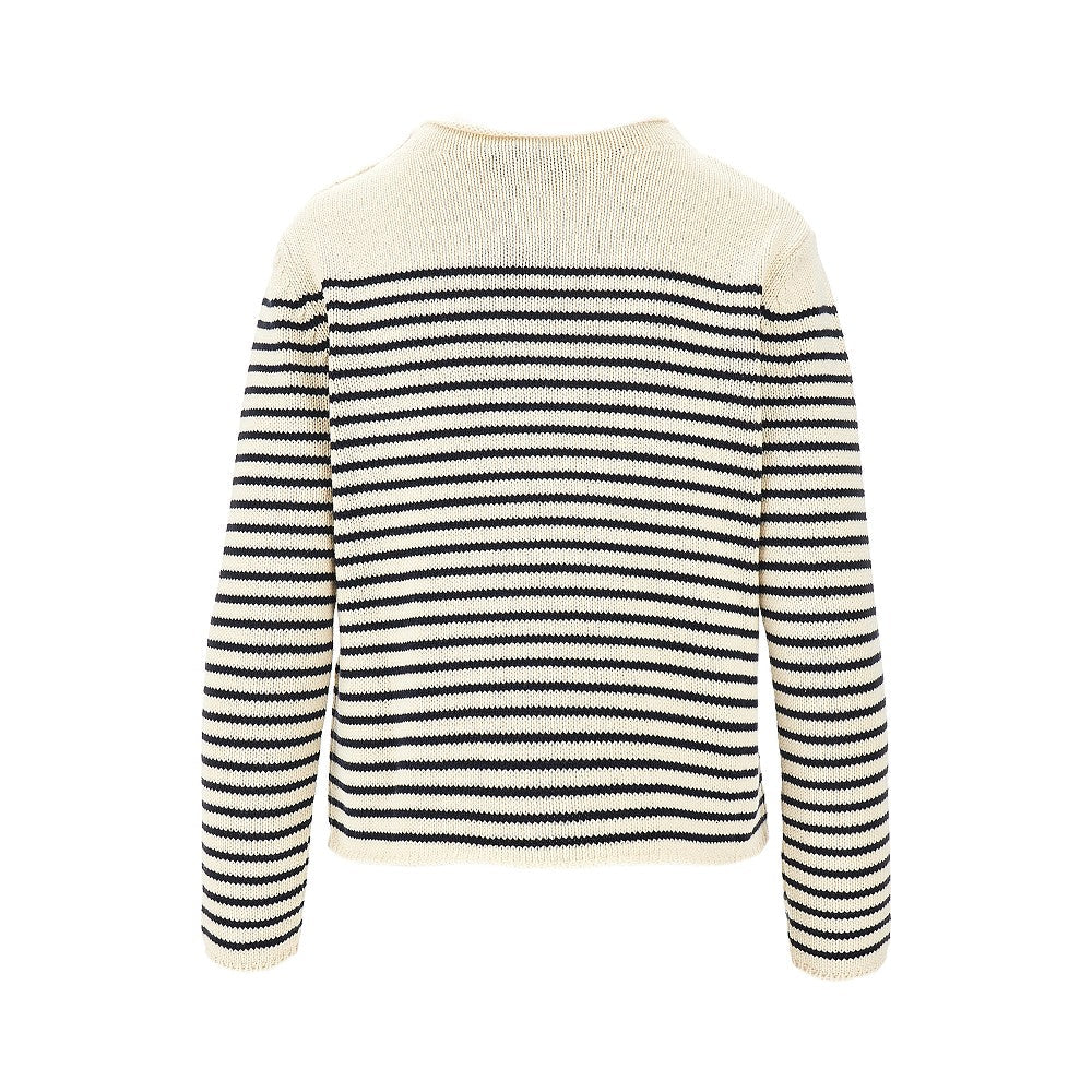 MAX MARA WEEKEND L striped cotton-blend sweater