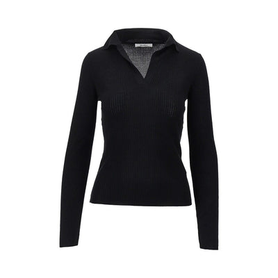 cashmere and silk-blend knitted polo shirt