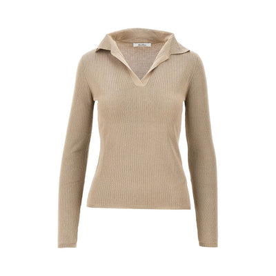cashmere and silk-blend knitted polo shirt