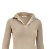 cashmere and silk-blend knitted polo shirt